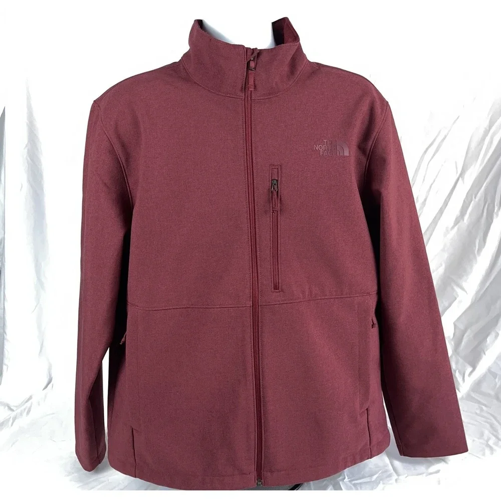 The North Face Cordovan Dark Heather Red Maroon Apex Bionic Jacket Men's XL